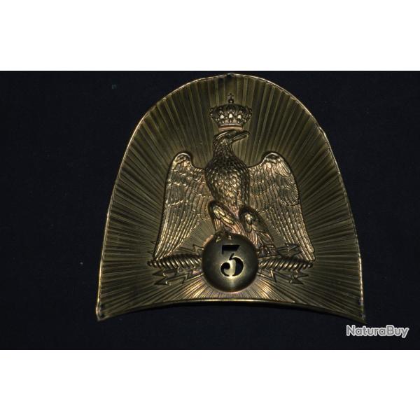 PLAQUE BONNET OURSON 3� GRENADIER GARDE IMPERIALE-SECOND EMPIRE-NAPOLEON III-ITALIE-1870/1871