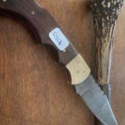 COUTEAU DE CHASSE   LAME DAMAS DAMAS    (2026   )  7