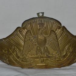 PLAQUE DE CASQUE POMPIERS Mle 1855 CANNY SUR MATZ (OISE)-SECOND EMPIRE-NAPOLEON III-GUERRE 1870/1871