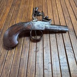MINI PETIT A SILEX DE D&Eacute;FENSE ARME DE GOUSSET CANON DEVISSABLE XVlll &eacute;me si&egrave;cle