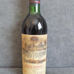 CHATEAU LAGUE 1969 Ch&acirc;teau lague,cotes fronsac 1969 (75cl)