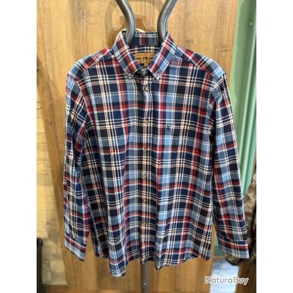 Destockage - Chemise Bande Originale � carreaux bleu/rouge