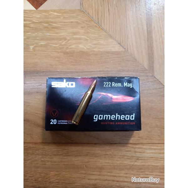 222 REM MAG SAKO GAMEHEAD 3.56G / 55 GR