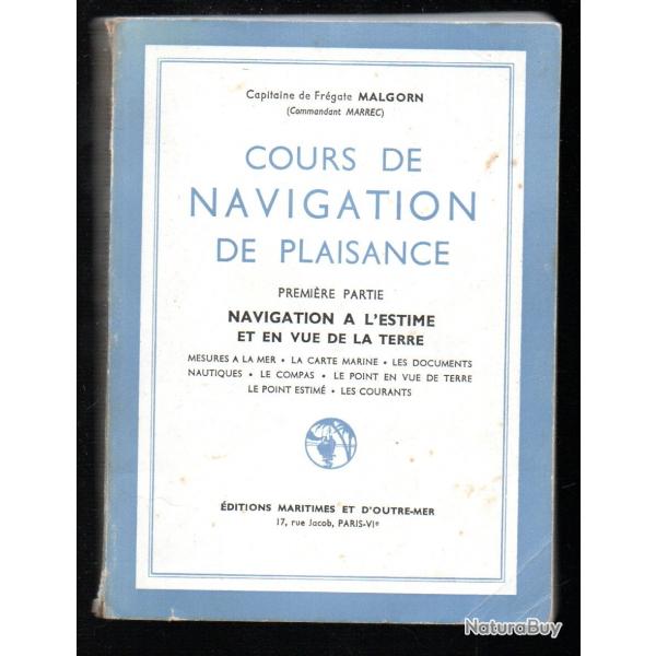 cours de navigation de plaisance premi�re partie capitaine de fr�gate malgorn navigation � l'estime