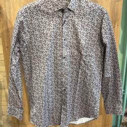Destockage - Chemise Bande Original &agrave; fleur marron