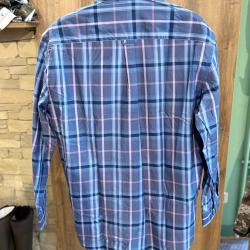 Destockage-Chemise Bande Originale &agrave; carreaux bleu/rose