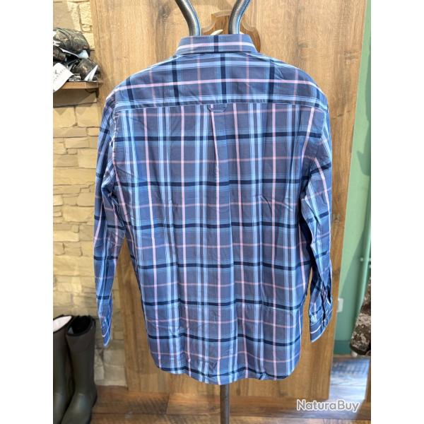 Destockage-Chemise Bande Originale � carreaux bleu/rose