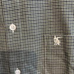 Destockage-Chemise Bande Originale vert/noir
