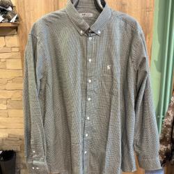 Destockage-Chemise Bande Originale vert/noir