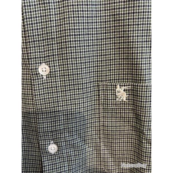 Destockage-Chemise Bande Originale vert/noir