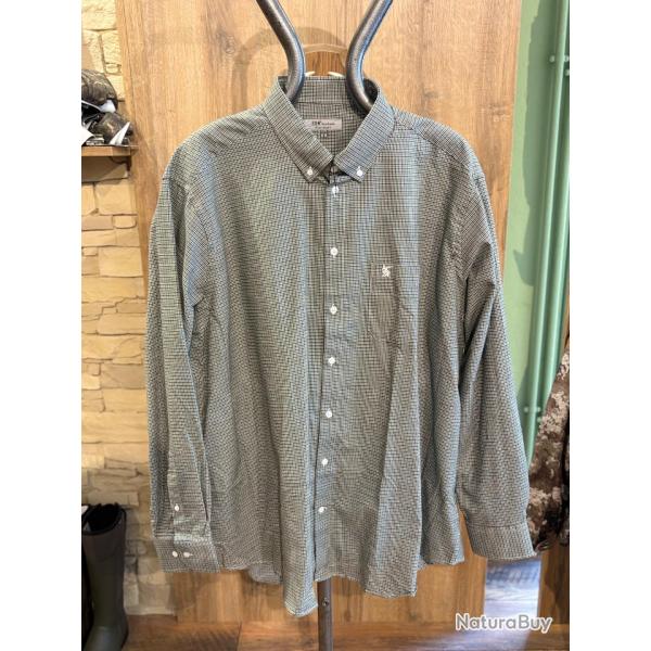 Destockage-Chemise Bande Originale vert/noir