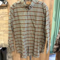 destockage-chemise Bande Originale &agrave; carreaux orange/vert