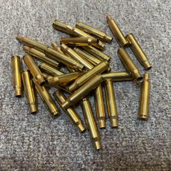 Lot de 30 douilles .222 Remington Magnum - Tir&eacute;es 1 fois - D&eacute;samorc&eacute;es
