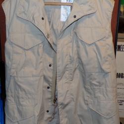 ARMEE AMERICAINE U.S :  M 65 COMMANDO VEST , ORIGINAL MERCURY MADE IN U.S.A , TAILLE LARGE REGULAR S