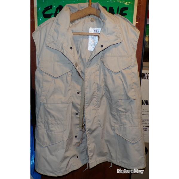 ARMEE AMERICAINE U.S :  M 65 COMMANDO VEST , ORIGINAL MERCURY MADE IN U.S.A , TAILLE LARGE REGULAR S