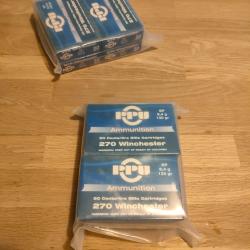 Munitions PARTIZAN calibre 270 Win Softpoint 130gr - 8.4g x200