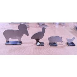 Cibles silhouettes - AIR COMPRIME &eacute;chelle 1/10