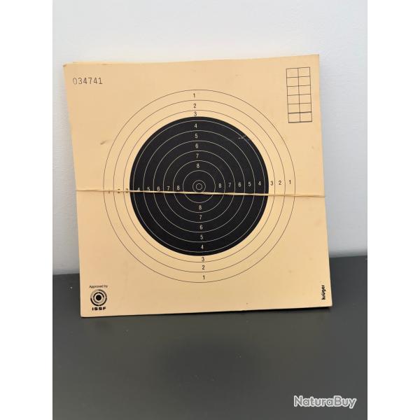 lot de 56 cibles carabine 50m ISSF 20X20