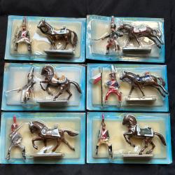 Lot de figurines soldats de plomb Starlux - Cavaliers de Napol&eacute;on 1er Empire