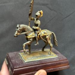 Statuette figurines Hernan Cortes &agrave; cheval