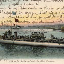 Carte postale ancienne du navire "La Sarbacane" -N&deg;8569