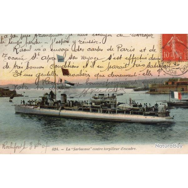 Carte postale ancienne du navire "La Sarbacane" -N�8569