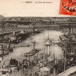 Carte Postale Ancienne - Brest, Le Port de Guerre -N&deg;8570