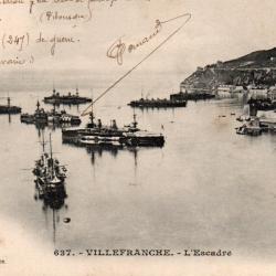 Carte Postale - Villefranche - L'Escadre -N&deg;8577