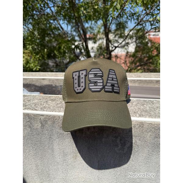 casquette usa green