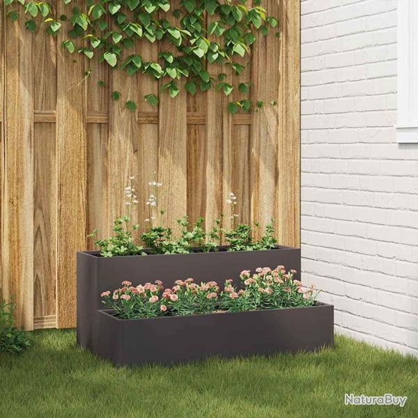 Cache-pot de Noir 100 x 60 x 45 cm Acier lamin� � froid