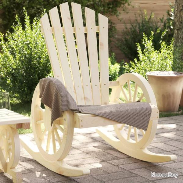 Chaises � bascule Adirondack lot de 2 bois de sapin massif