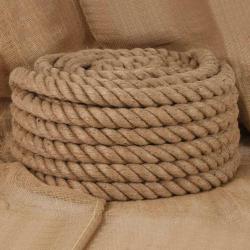 Corde de jute 10 m de long 40 mm d'&eacute;paisseur