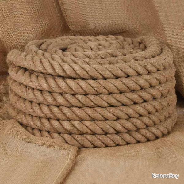 Corde de jute 10 m de long 40 mm d'�paisseur