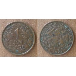 Pays Bas 1 Cent 1922 Piece Gulden Netherlands