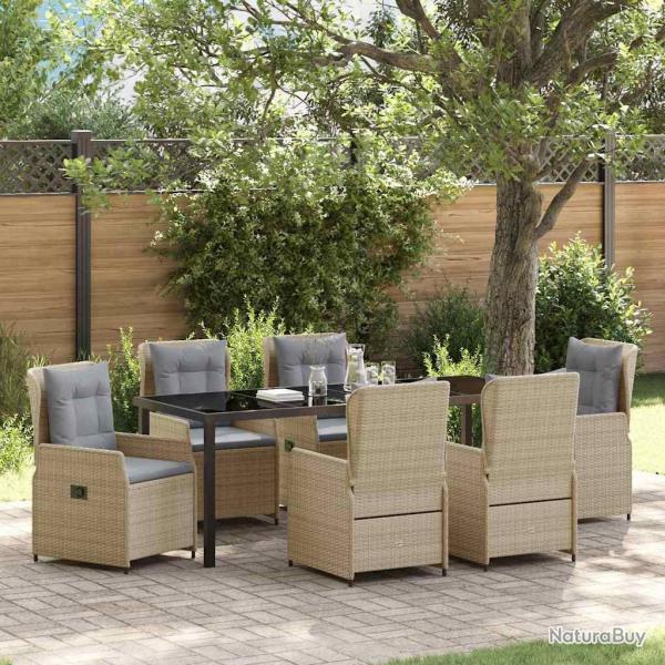 Ensemble de salle � manger pour 7 pcs polyrotin
