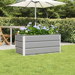 Jardini&egrave;re Gris clair 100 x 50 x 45 cm Acier galvanis&eacute;