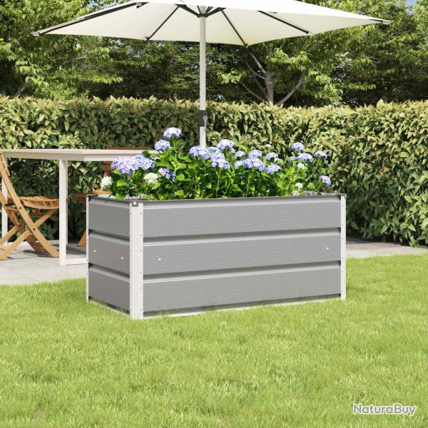 Jardini�re Gris clair 100 x 50 x 45 cm Acier galvanis�