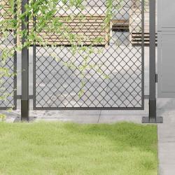 Bases de poteau carr&eacute;es 12 pcs anthracite 46x46 mm