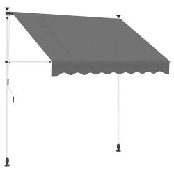 Auvent r&eacute;tractable manuel Gris clair 250 cm