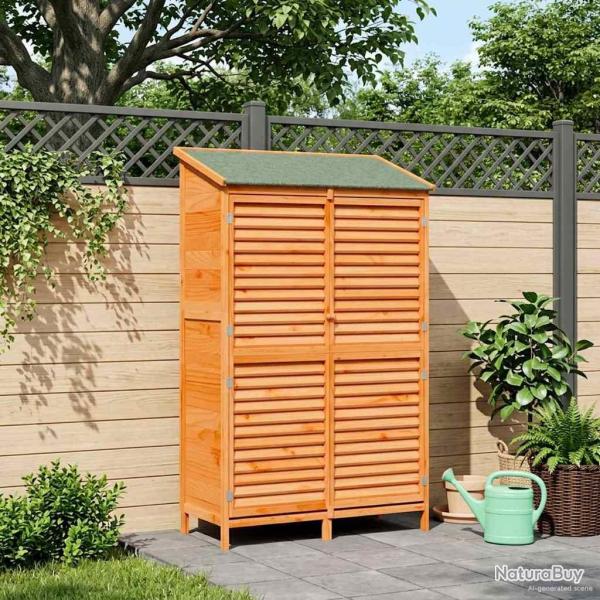 Abri de jardin Marron 106 x 56 x 176,5 cm Bois de Sapin Massif