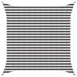 Voile d'ombre Anthracite et blanc 3 x 3 m HDPE