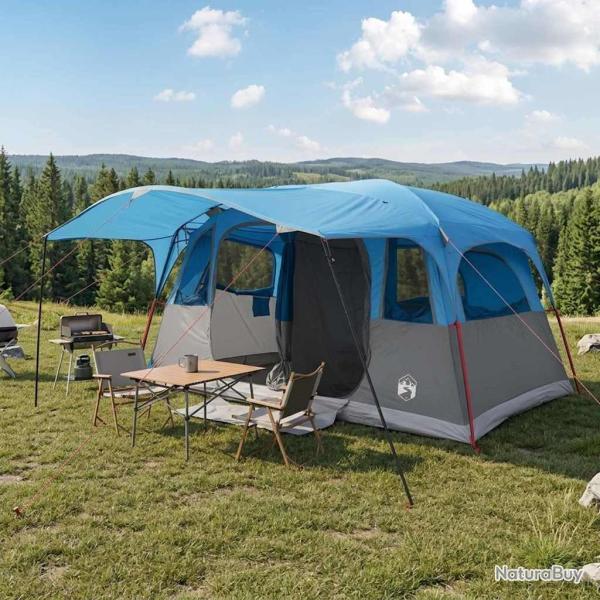 Tente tunnel Bleu 427 x 305 x 205 cm Polyester et Acier