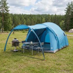 Tente tunnel Bleu 370 x 275 x 210 cm Polyester et Acier