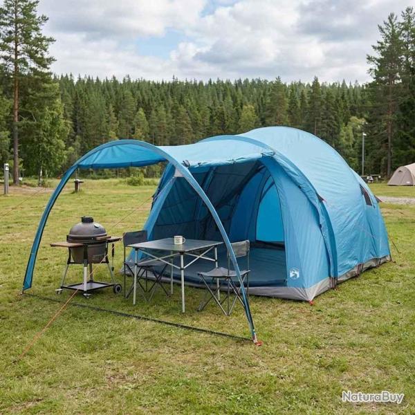 Tente tunnel Bleu 370 x 275 x 210 cm Polyester et Acier