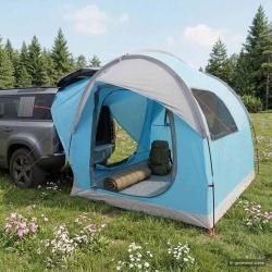 Tente de voiture Bleu 239 x 210 x 210 cm Polyester et Acier