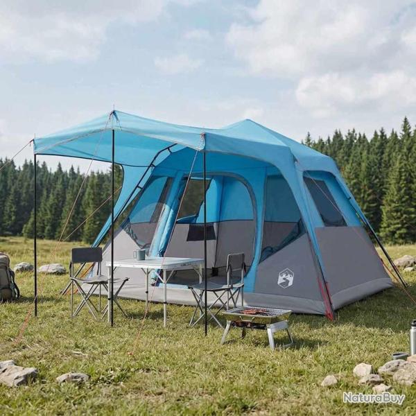 Tente familiale Bleu 305 x 275 x 190 cm Polyester et Acier