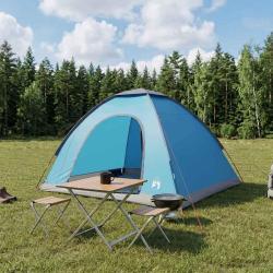 Tente de camping avec toit avec &eacute;vent Bleu 275 x 215 x 125 cm