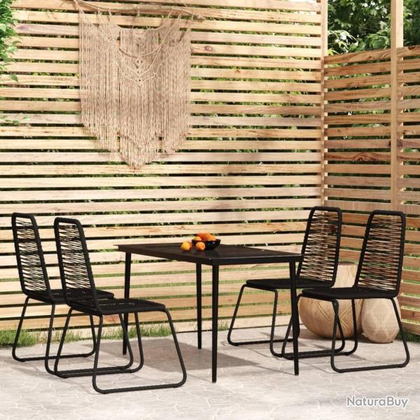Ensemble � manger de jardin 5 pcs Noir