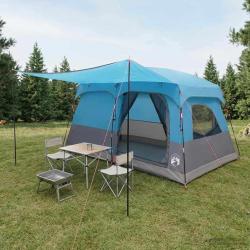 Tente familiale avec toit Bleu 320 x 210 x 180 cm Polyester