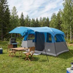 Tente tunnel Bleu 366 x 244 x 198 cm Polyester et Acier